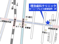 理浩歯科クリニック・アクセスマップ